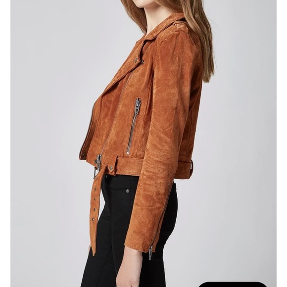 Like New Suede Moto Jacket - Picture 4 of 16